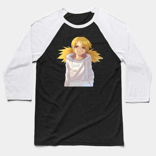 Anime girl Baseball T-Shirt by Optaku Designs